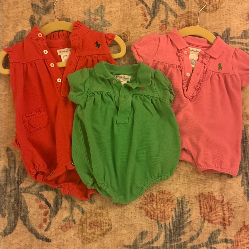 Ralph Lauren Baby Rompers - Lot of 3